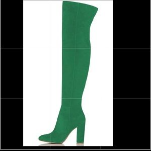 Green FSJ over the knee boots!